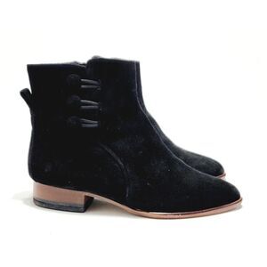 SIXTY SEVEN Womens BLACK Suede Leather Ankle BOOTS BOOTIES Size 7.5 MSRP $229
